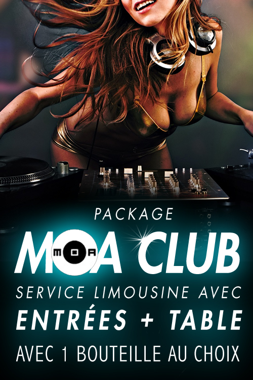 Réservation Limousine au MOA Club avec table et bouteille Réservation Limousine au MOA Club avec table et bouteille
